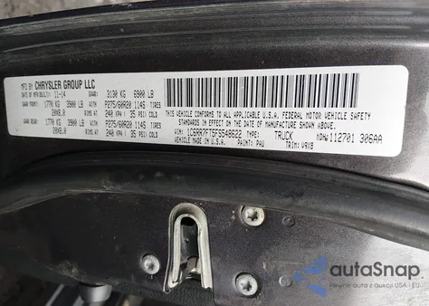 2015 Ram 1500 Express из США, поврежденный, VIN 1C6RR7FT5FS548622